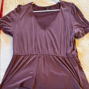 Lucky Brand Purple V-Neck Blouse